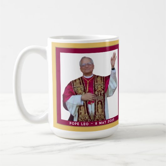 Mug Pape catholique Leo (Gauche)