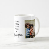 Mug Papé Écriture Photo Fête des Pères (Devant droit)