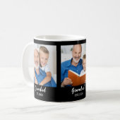 Mug Papé Établit Script 3 Photo Noir (Devant gauche)