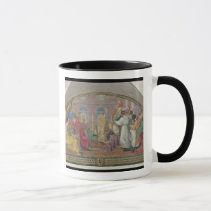 Mug Pape Eugene IV consacrant le couvent de San mars