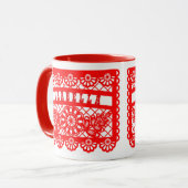 Mug Papel Picado personnalisé (Devant gauche)