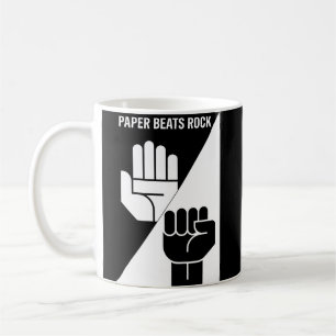 Mug Paper bat Rock – Minimaliste art noir et blanc