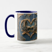 Mug Paper Cut Eagle Two Souls One Heart (Gauche)