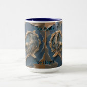 Mug Paper Cut Eagle Two Souls One Heart (Centre)