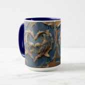 Mug Paper Cut Eagle Two Souls One Heart (Devant gauche)