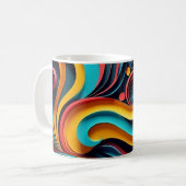 Mug Papercut Vagues colorées (Devant gauche)