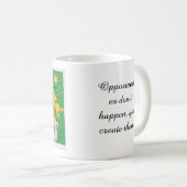 Mug Papeterie mignonne inspirée du drapeau du Brésil (Devant droit)