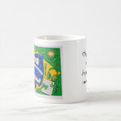 Mug Papeterie mignonne inspirée du drapeau du Brésil (Centre)