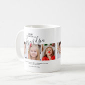 Mug Papi 3 Collage de photos Papy Joyeux Noël (Devant gauche)