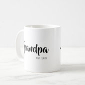 Mug Papi a créé un cadeau simple pour grand-père (Devant gauche)