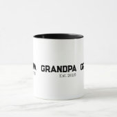 Mug Papi a créé un texte noir année d'établissement de (Centre)