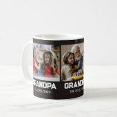 Mug Papi a établi un script simple noir 3 photo (Devant gauche)