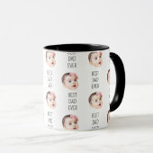 Mug Papi à visage de bébé Enfants Anniversaire Grand-P (Devant droit)