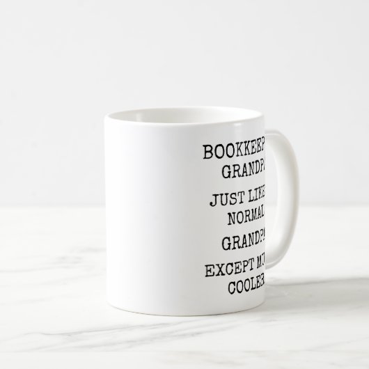 Mug Papi Comptable Beaucoup Plus Drôle (Devant droit)