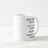 Mug Papi comptable bien plus cool drôle (Devant droit)