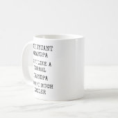 Mug Papi comptable bien plus cool drôle (Devant gauche)