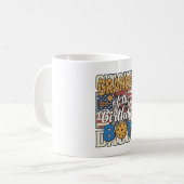 Mug Papi du gâteau d'anniversaire garçon lait cookie c (Devant gauche)