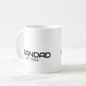 Mug Papi établi Nouveau Cadeau de Papi (Devant gauche)