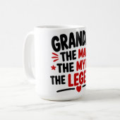 Mug Papi L'homme La légende (Devant gauche)