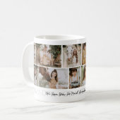 Mug Papi moderne 12 Collage de photos (Devant gauche)