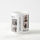 Mug Papi moderne personnalisé | 6 Photos (Centre)