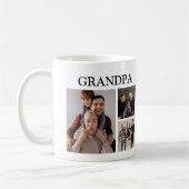 Mug Papi moderne personnalisé | 6 Photos (Gauche)