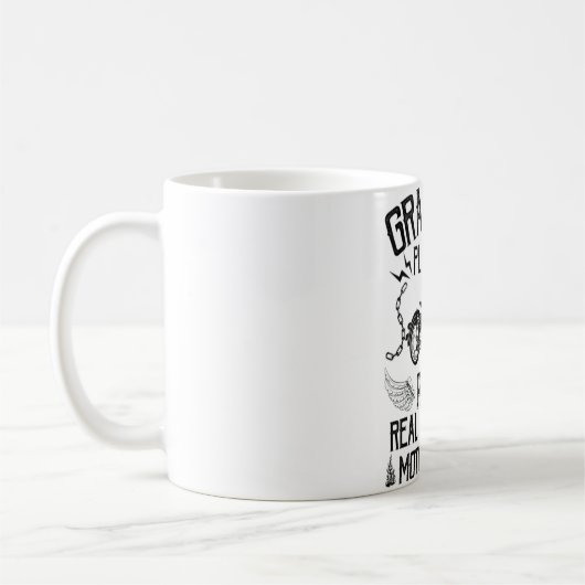 Mug papi moto drôle lama cadeaux drôle yoga cl (Gauche)