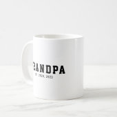 Mug Papi Noir Et Blanc Audacieux Fondé (Devant gauche)
