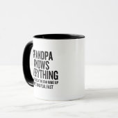 Mug Papi Sait Tout Drôle (Devant gauche)