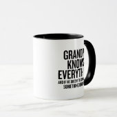 Mug Papi Sait Tout Drôle (Devant droit)