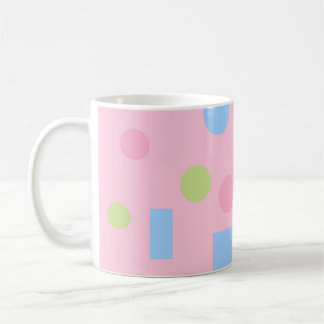 Mug Papier cadeau anniversaire à pois pastel rose mign