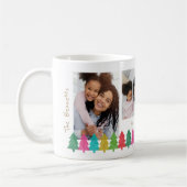 Mug Papier coloré Arbres 3 Photo Noël (Gauche)