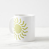 Mug Papier coupé Soleil jaune (Devant gauche)