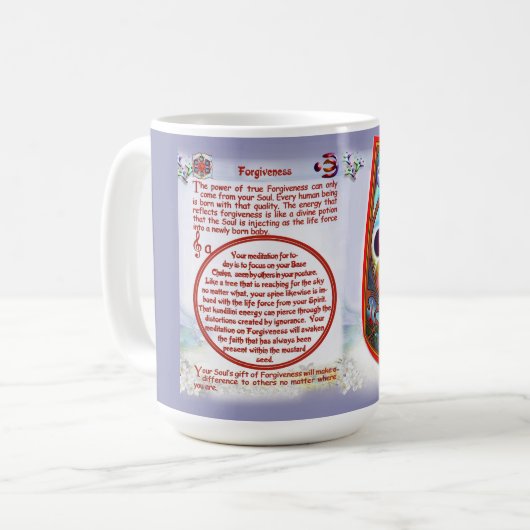 Mug Papier de carte symbole de pardon (Devant gauche)
