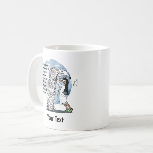 Mug Papier de travail Avalanche (Devant gauche)