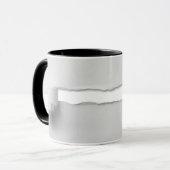 Mug Papier déchiré Échantillon 3D Funny Trick Coffee C (Devant gauche)