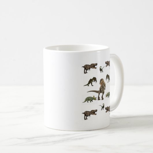 Mug Papier Dinosaure (Devant droit)