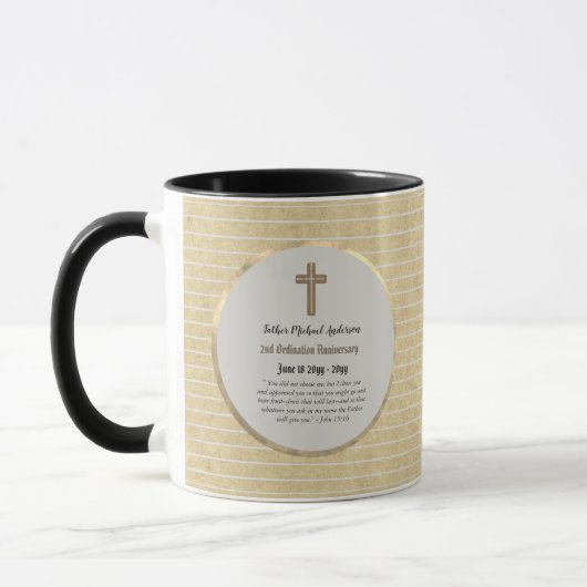 Mug Papier du 2e anniversaire de l'ordination - TOUTE  (Gauche)