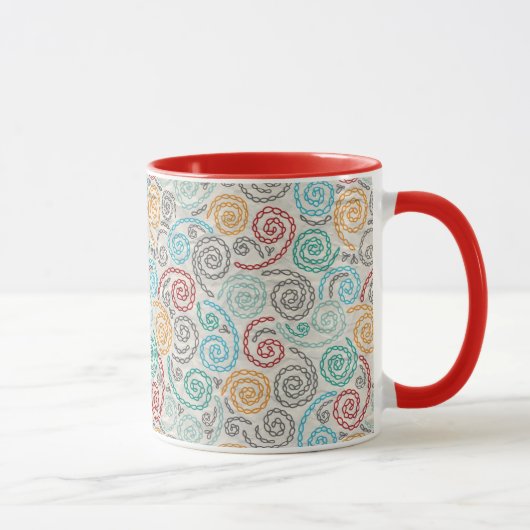 Mug Papier fripé par fantaisie de broderie (Droite)