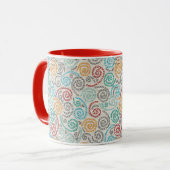 Mug Papier fripé par fantaisie de broderie (Devant gauche)