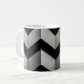MUG PAPIER NOIR ET BLANC CHEVRON (Devant gauche)