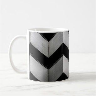 MUG PAPIER NOIR ET BLANC CHEVRON