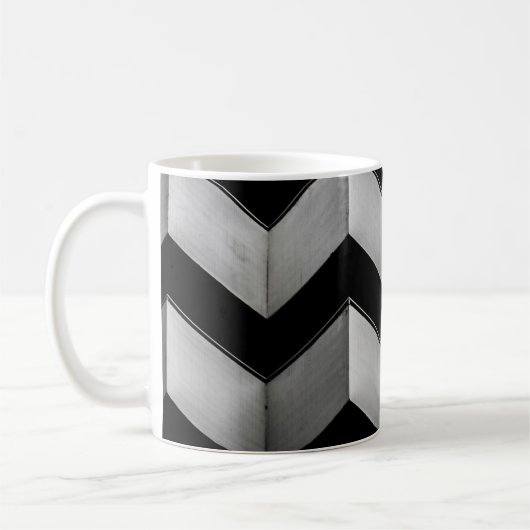 MUG PAPIER NOIR ET BLANC CHEVRON (Gauche)