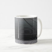 MUG PAPIER NUMÉRIQUE ABSTRAIT GRIS (Devant droit)