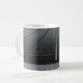MUG PAPIER NUMÉRIQUE ABSTRAIT GRIS (Devant gauche)