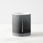 MUG PAPIER NUMÉRIQUE ABSTRAIT GRIS (Centre)