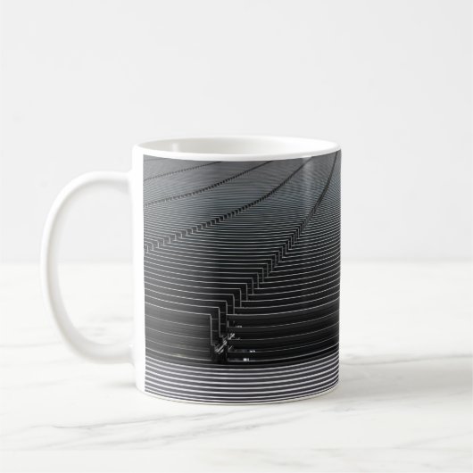 MUG PAPIER NUMÉRIQUE ABSTRAIT GRIS (Gauche)