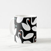 Mug Papier peint blanc Swans Lake (Devant gauche)