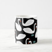 Mug Papier peint blanc Swans Lake (Centre)