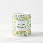 Mug Papier peint citron rose jaune (Centre)